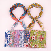 Printed Cotton Bandana – Trendy Head Scarf for Women, Men & Teens for Daily Wear - 8pcs